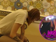 Short Haired Redhead College Amateur Girl in Porn Casting fills out some Forms without Underwear and No Bra 6/16