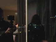 【個人撮影】朝に露天風呂♨️で癒された後、室内に戻った瞬間に我慢できずベッドに押し倒して中出しSEX💓激しいピストンの音が鳴り響く...♡／Japanese amateur hentai ／日本人 16/16