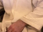 Cozy evening with daddy! Watching porn after the sauna! 2/16