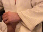 Cozy evening with daddy! Watching porn after the sauna! 6/16