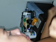 Wife chokes and Slobbering all over my cock 4/16