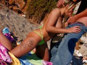 cock sucking by the beach with krystal 11/16