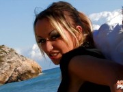 cock sucking by the beach with krystal 4/16