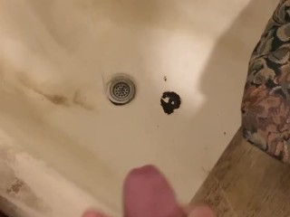 My virgin dick cums, I imagine getting into your sweet pussy