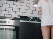 Roommate Fucks Me In The Kitchen! 1/16