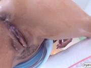 NYMPHO Hot little brunette Bianca Bangs gets dicked down and creampied 16/16