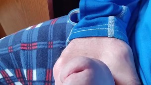 Wanking of an unusual cock and cumming