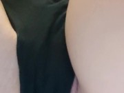 Creampied Hotwife Masturbates While Her Lover Is In The Shower