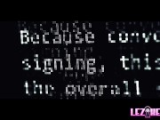 Gorgeous blonde lesbians get freaky with their tongues and toys 1/16