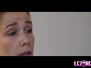 Gorgeous blonde lesbians get freaky with their tongues and toys 2/16