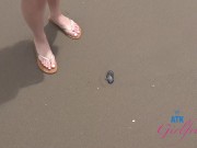 Vacation fun, taking amateur Serena Hill to the beach getting a blowjob and playing with her in the 5/16