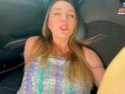 Hot mom (stepmom) fucks in the car with her son's classmate 15/16