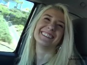 Sexy Skinny Blonde gets her Juicy Lips Wrapped around Dick during Interview 2/16