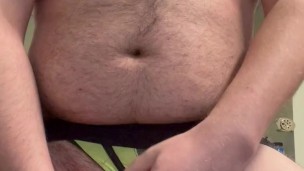 Bear in Jockstrap Cums Quick
