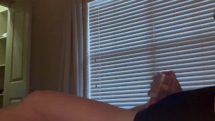 Grinding on myself with my flashlight edging myself u til I can’t take it anymore