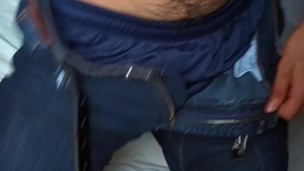 The Hairy Truck Driver, Ep. 1: Stripping down & Rubbing a veiny hairy cock out