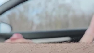 Jerking and cumming on the highway