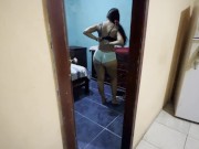 Stepdaughter leaves her stepfather taking care of her and the employee fucks him. 9/16