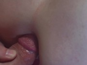 Her tight asshole couldn’t take his dick she just farts on it while trying to lose anal virginity 15/16