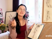 Ersties - Artistic Babe Plays With a Dildo to Orgasm 15/16