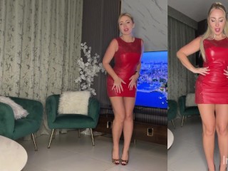SEXY MINI DRESSES TRY ON HAUL 4K red, nude