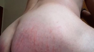 Dildo after spanking