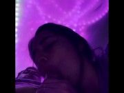 Texas Step Bitch SPITTING on it while sucking good god. I NUT EVERYWHERE IN FULL video 1/16