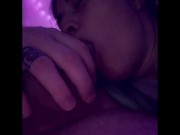 Texas Step Bitch SPITTING on it while sucking good god. I NUT EVERYWHERE IN FULL video 13/16