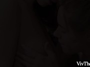 Beautiful lesbiand kiss passionatly and lick each others pussies 1/16