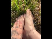 Feet in grass 1/16