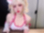 猫耳傲娇小偶像半夜私会男友，猫爪白丝润滑液足交，爆炒阿黑颜高潮。 5/16