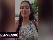 Big boobs babe striptease naked mirror selfie, gray hair GILF wig, vocal warmups, closeup pussy before after sex - Lelu Love 11/16