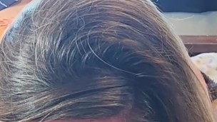 Listen to the sounds of her throat with a cock in it