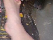 Pedal pumping on soft creamy cupcake icing on my trucks break pedal 1/16