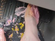 Pedal pumping on soft creamy cupcake icing on my trucks break pedal 14/16