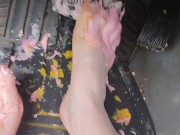 Pedal pumping on soft creamy cupcake icing on my trucks break pedal 15/16