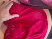 like every morning I wake up with his cock and his first ejaculation is on my nightgown 3/16