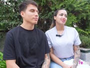 Chubby Spanish babe cleaning the halls of College gets picked up to fuck! 5/16