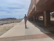 In public I play with my pussy I like to masturbate with the dildo 16/16