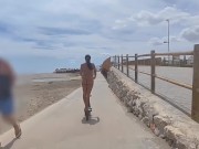 In public I play with my pussy I like to masturbate with the dildo 3/16