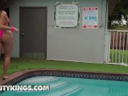 REALITY KINGS - JMac Bangs His Neighbor Sisi Rose's Pussy In The Pool Right Behind His Gf's Back 2/16