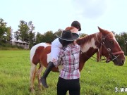 A Sexy Cowboy Fucks his 2 Cousins Outdoor 1/16