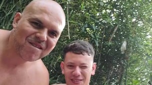 simon loves to cums all over my cute face in outdoors