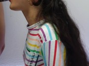 A minha vizinha putinha adora vir em casa fazer uma garganta profunda no meu pau 3/16