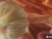 64 Year Old MILF Leah's Husband Just Wants To Watch. 13/16