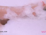 Stunning Teen brunette washes her body 13/16