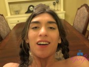 Aubry Babcock has that pussy licked on the table before taking serving of cock 14/16