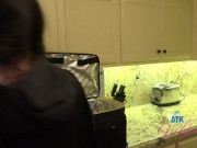 Aubry Babcock has that pussy licked on the table before taking serving of cock 3/16