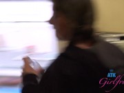 Aubry Babcock has that pussy licked on the table before taking serving of cock 4/16