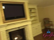 Aubry Babcock has that pussy licked on the table before taking serving of cock 5/16